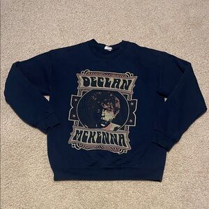 Gildan Men's Navy Graphic Crewneck Sweater